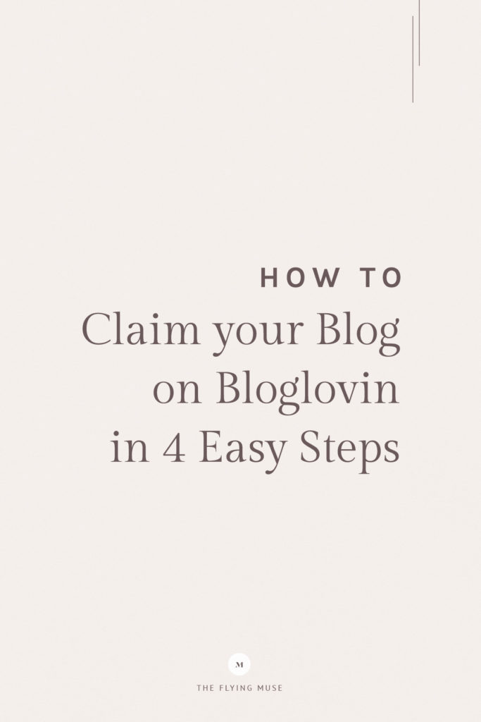How to Claim your Blog on Bloglovin