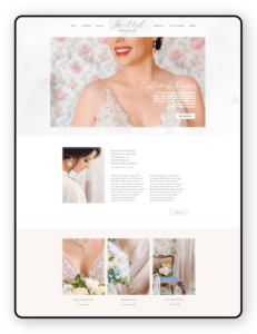 Amethyst - Website Template view on Tablet